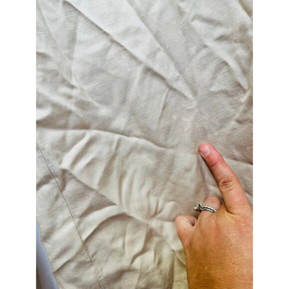 Anine Bing Women's Off-White Wide-Leg Front Zipper Lyra Trousers Pants Size 34 - Picture 6 of 16